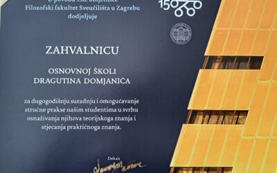 Zahvalnica za dugogodišnju uspješnu suradnju