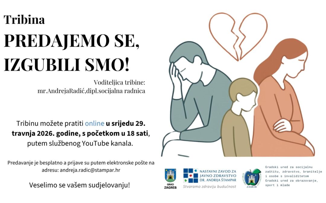 Tribina za roditelje “Predajemo se, izgubili smo!”