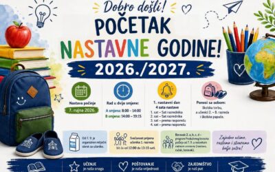 Obavijesti uz početak nastavne godine